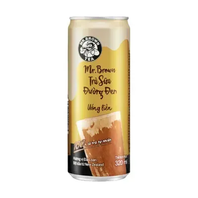 Trà sữa đường đen Mr. Brown lon 320ml