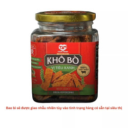Khô bò vị tiêu xanh Tam Food hộp 100g (1 Hộp)