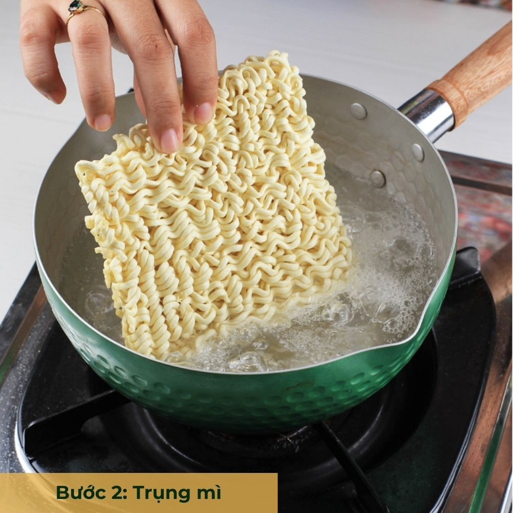 bước 2 trụng mì
