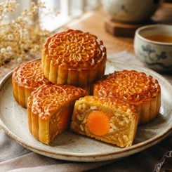 Bánh trung thu nhân bí đỏ hạt dưa thơm bùi cho mùa đoàn viên