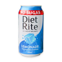 Nước chanh Diet Rite không đường lon 375ml