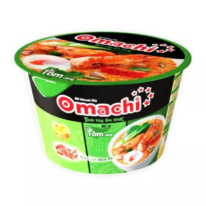Mì dinh dưỡng khoai tây lẩu tôm càng Omachi tô 92g (1 Tô)