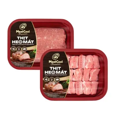 Combo Meatcool Premium: Sườn non và thịt xay đặc biệt