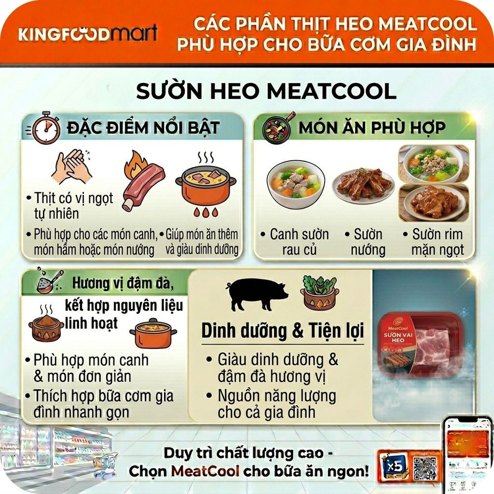 Thịt heo Meatcool cho gia đình