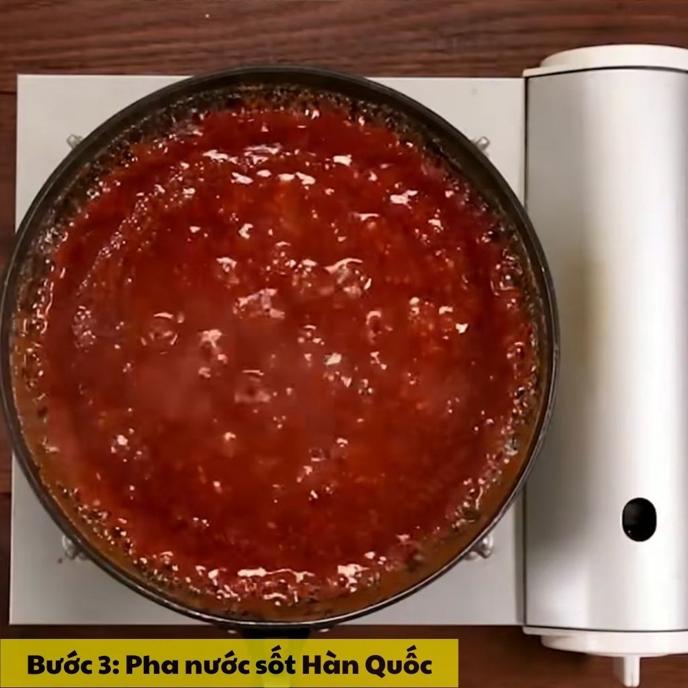 Pha nước sốt hàn quốc