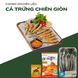 Cá trứng chiên giòn chấm mắm me