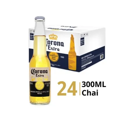 Thùng bia 4.5% Corona Extra chai 300ml