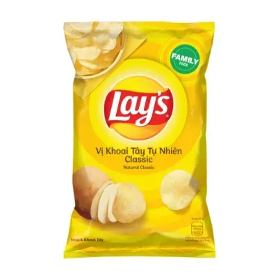 Snack khoai tây tự nhiên classic Lay's gói 150g