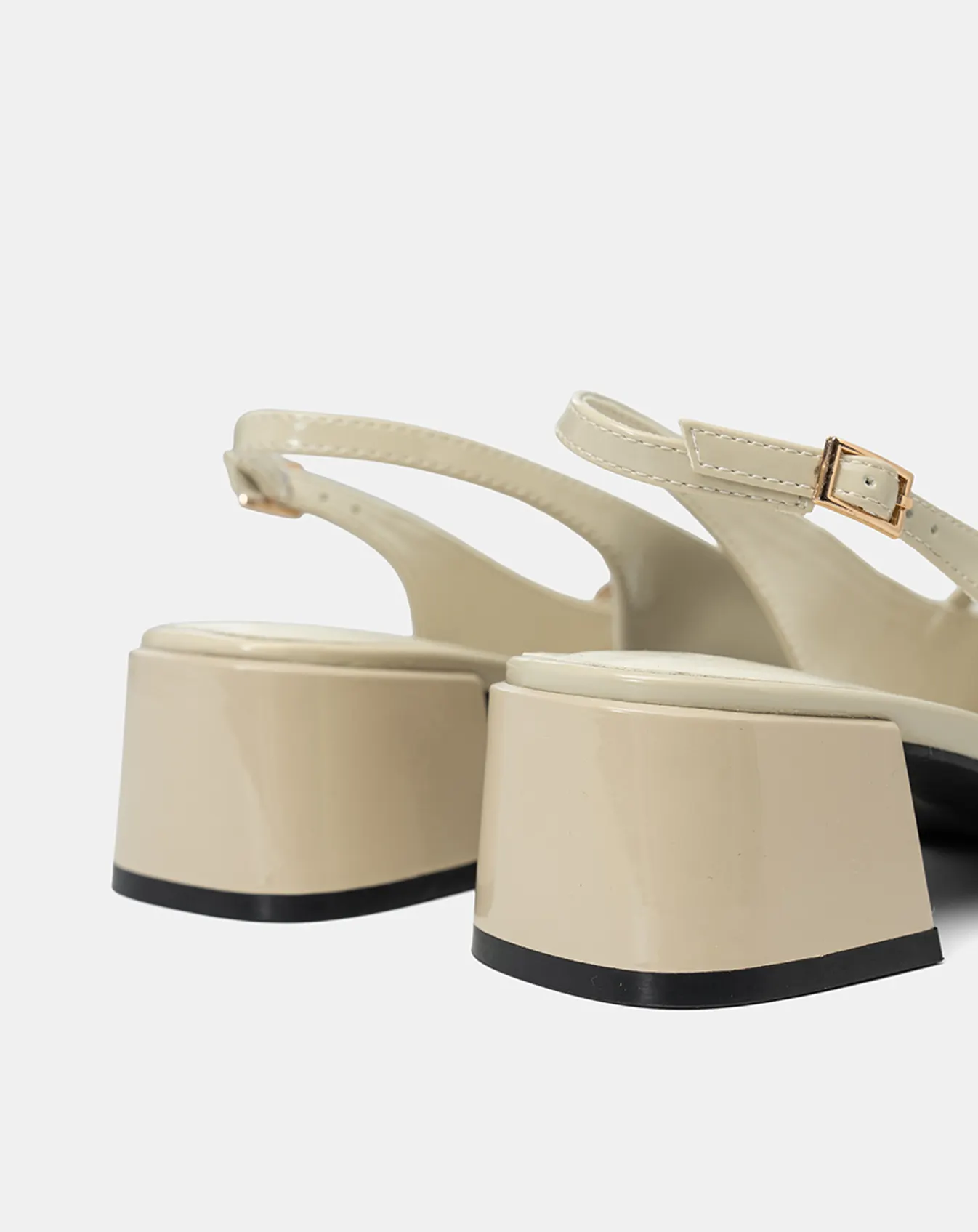 Giày Cao Gót Mũi Vuông Slingback - Image 3