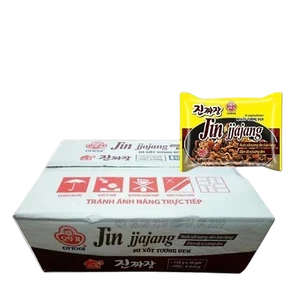 Thùng 20 gói mì xốt tương đen Ottogi 135g