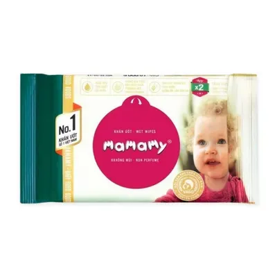 Khăn ướt vệ sinh không mùi Mamamy gói 100 tờ
