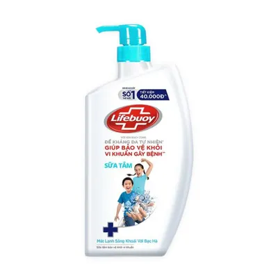 Sữa tắm mát lạnh sảng khoái Lifebuoy chai 800g