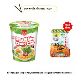 Mì rau nấm chua cay Cung Đình ly 69g (1 Ly)