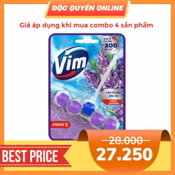 Viên vệ sinh bồn cầu Lavender Vim vỉ 50g (1 Vỉ)