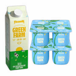 Combo tiết kiệm: sữa thanh trùng Green Farm Vinamilk + sữa chua ăn Green Farm Vinamilk (1 Combo)