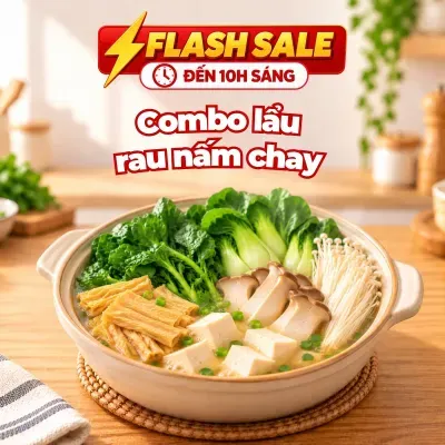 Combo lẩu rau nấm chay