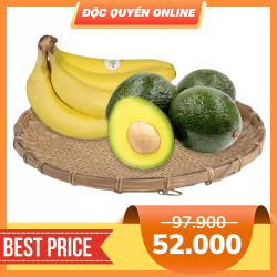 Combo 1KG bơ booth + 1KG chuối Nam Mỹ (1 Combo)