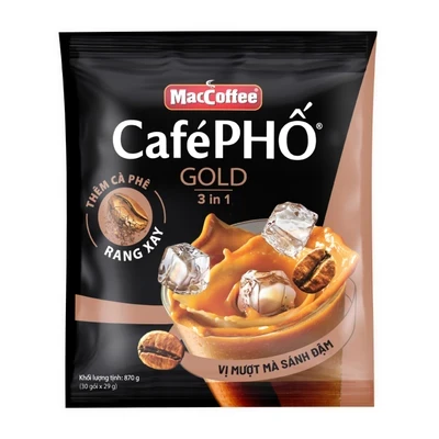 Cà phê Gold 3in1 Cà Phê Phố túi 30 gói x 29g