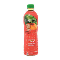 Trà đào và hạt chia Fuze Tea chai 450ml (1 Chai)