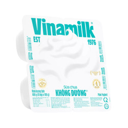 Lốc sữa chua ăn không đường Vinamilk hộp 100g (4 Hộp)