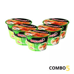 Combo 5 tô mì dinh dưỡng khoai tây lẩu tôm càng Omachi tô 92g (5 Tô)