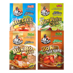 Combo món Việt Ông Chà Và: cốt hủ tiếu Nam Vang, bún riêu cua, bún bò Huế, bò kho sốt vang