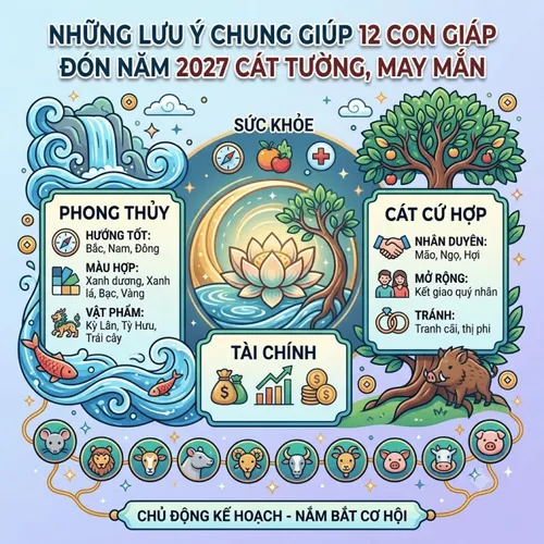 Tổng quan lá số tử vi 2027 – Năm Đinh Mùi và vận mệnh 12 con giáp