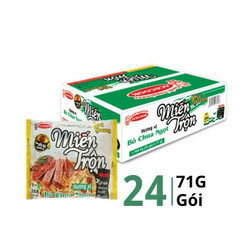 Thùng miến Phú Hương trộn bò chua ngọt Acecook gói 71g (24 Gói)