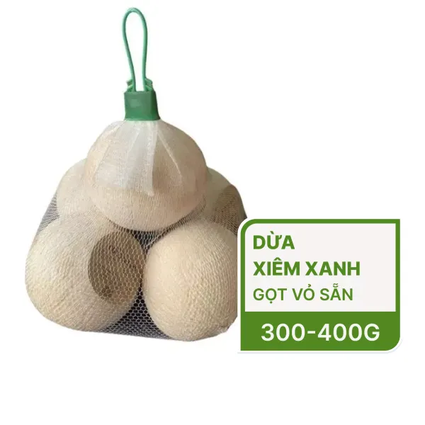 Combo dừa xiêm xanh 5 quả size 300-400g