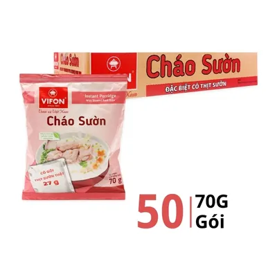 Thùng 50 gói cháo sườn Vifon 70g