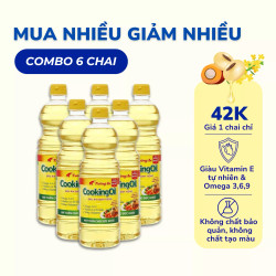 Combo 6 Chai Dầu Cooking Oil Tường An 1L