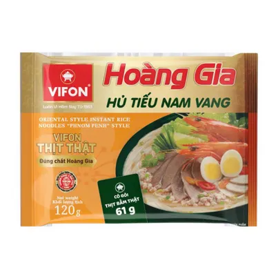 Hủ tiếu Nam Vang Hoàng Gia có thịt thật Vifon gói 120g