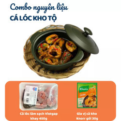 Combo Nguyên Liệu Cá Lóc Kho Tộ