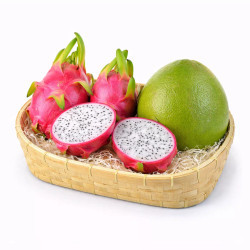 Combo bưởi da xanh + thanh long ruột trắng (1 Combo)