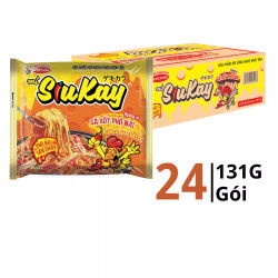 Thùng 24 gói mì gà cay phô mai Siukay gói 131g