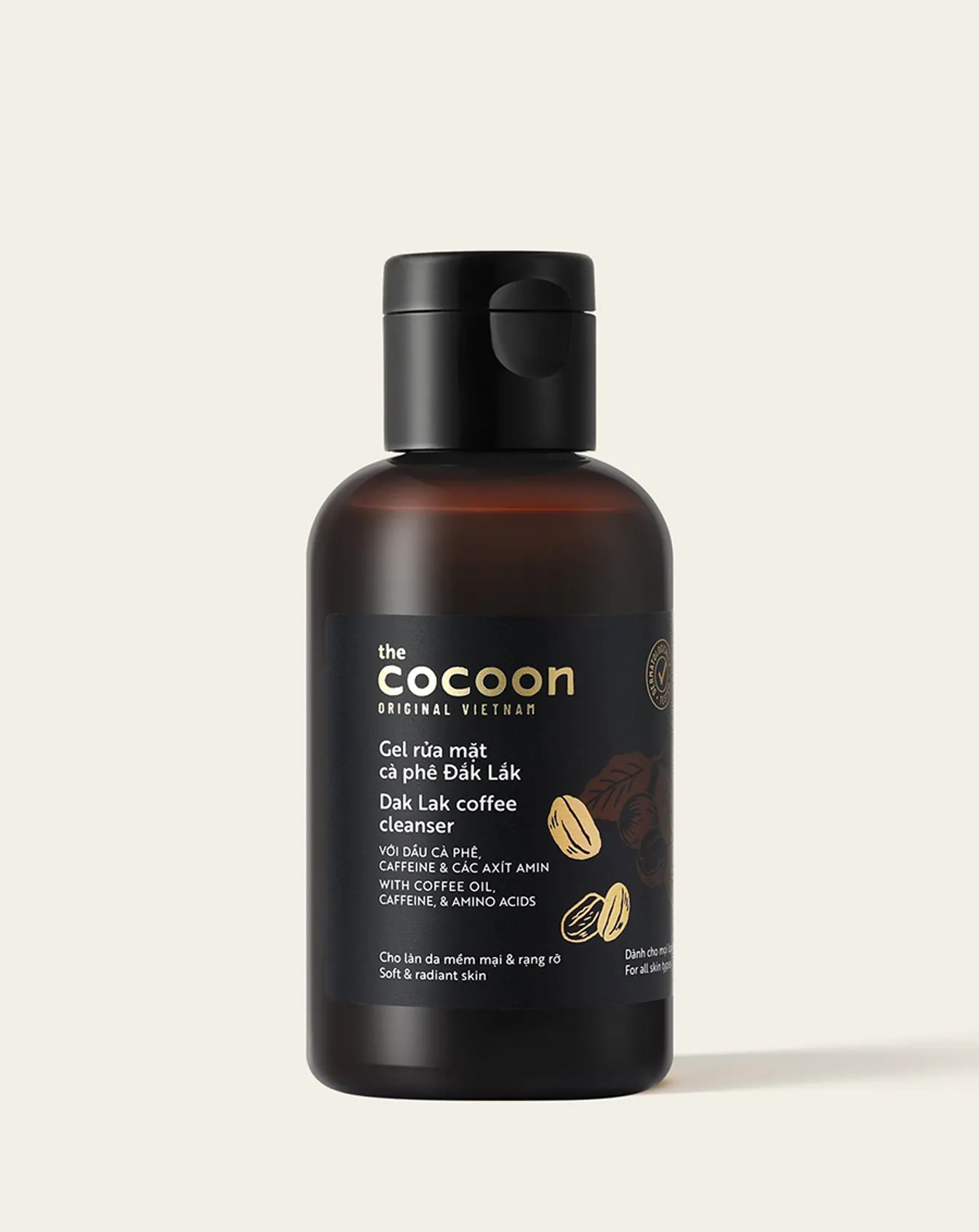 Gel Rửa Mặt Cocoon Cà Phê Đắk Lắk Làm Sạch Dịu Nhẹ Giúp Da Tươi Sáng, Đều Màu 140ml - Image 1