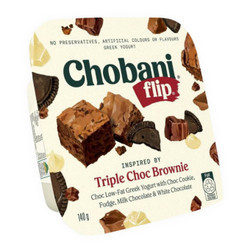 Sữa chua Hy Lạp vị Socola Brownie Chobani hộp 140g (1 Hộp)