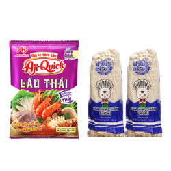 Combo Gia vị lẩu Thái Aji-Quick và 2 gói nấm kim châm Thái Lan