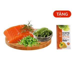Combo salad: cá hồi, rong nho, rau mầm