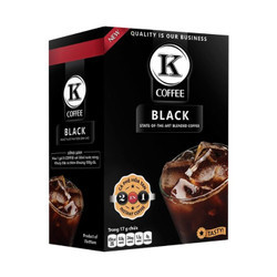 Cà phê hoà tan black 2IN1 K-Coffee hộp 15 gói x 17g (1 Hộp)