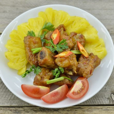 Cách làm sườn rim dứa chuẩn vị