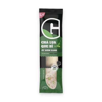Chả lụa bì ớt xiêm xanh G cây 50g