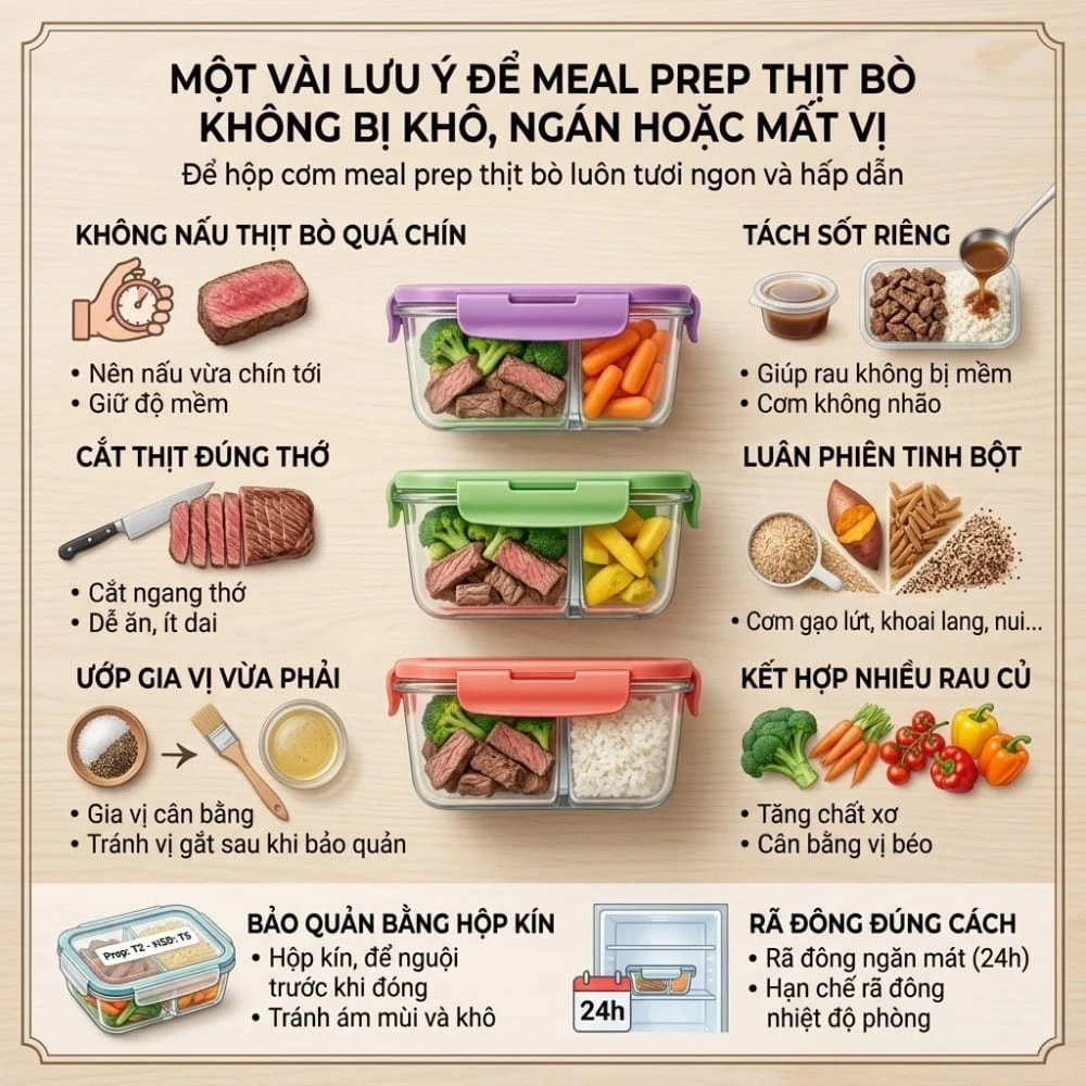 Meal prep thịt bò là gì