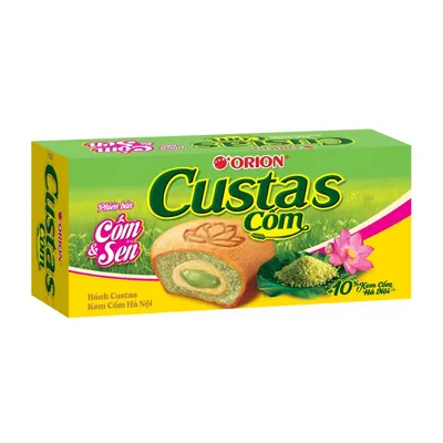 Bánh Custas Orion kem cốm Hà Nội hộp 138g