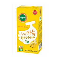 Sữa đậu nành Vegemilk hương chuối hộp 190ml