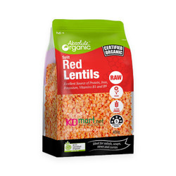 Đậu lăng đỏ Úcc organic Absolute túi 400g