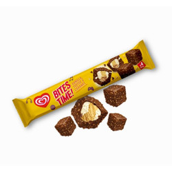 Kem viên vani caramel phủ socola Bites Tim Wall's 60g (1 cây)
