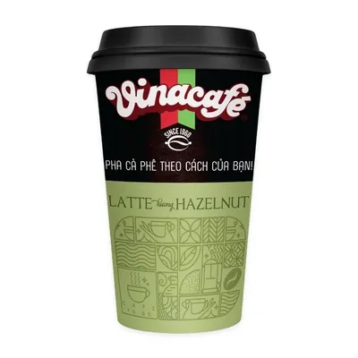Cà phê hoà tan Latte hương Hazelnut Vinacafé ly 39g