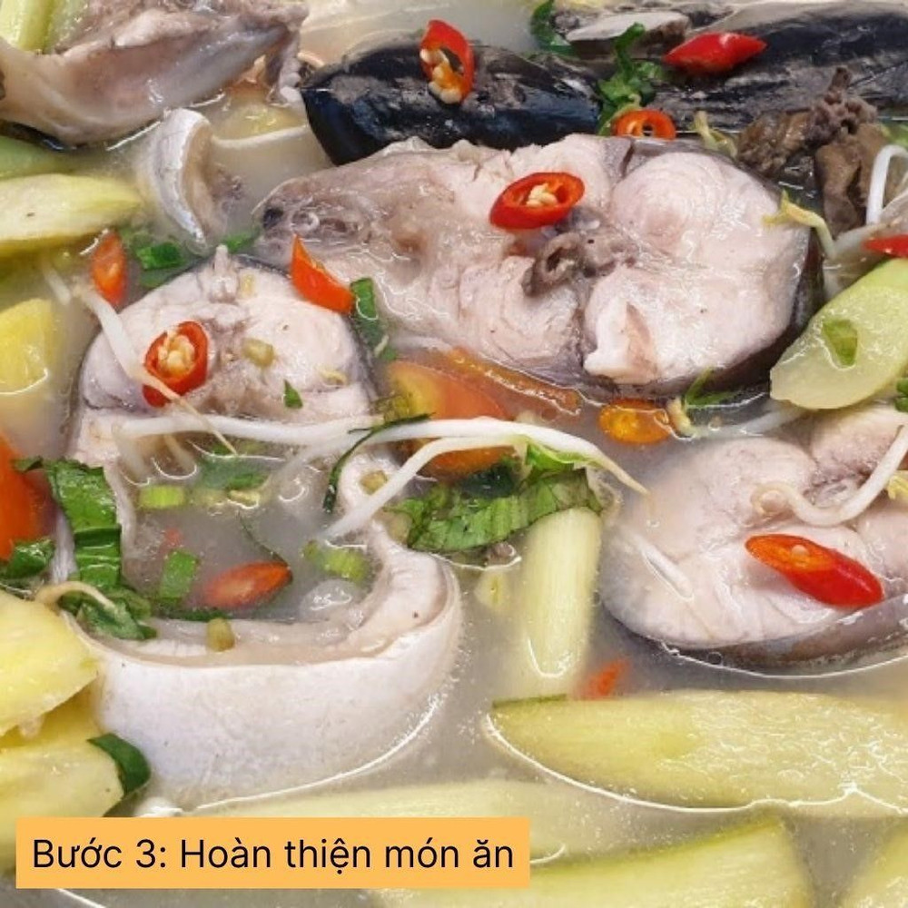 hoàn thiện món ăn