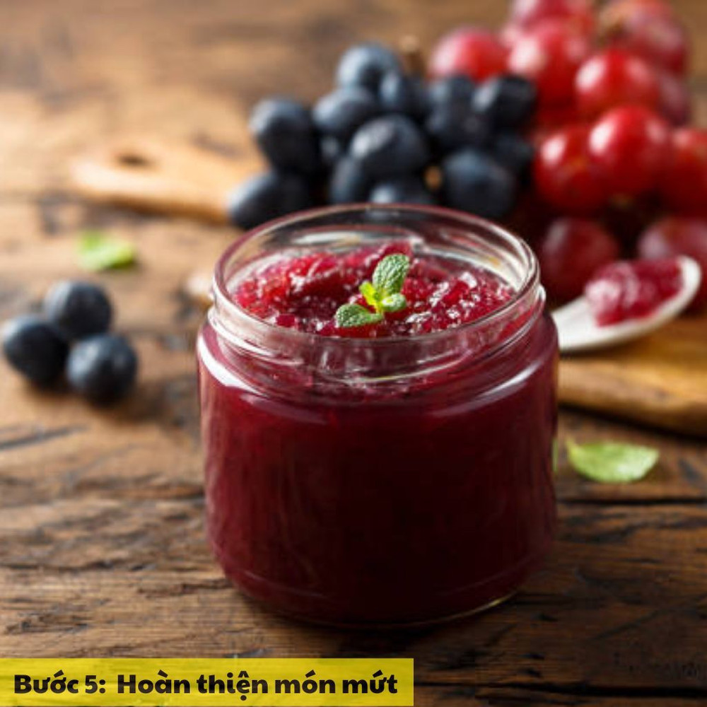 hoàn thiện món ăn